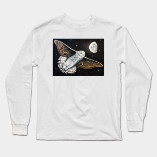 "Snowy Owl Butterfly" - Butterflown collection Long Sleeve T-Shirt